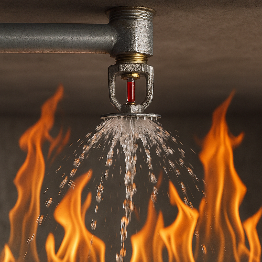 نظام الرش الآلي بالمياه (رشاشات الحريق)