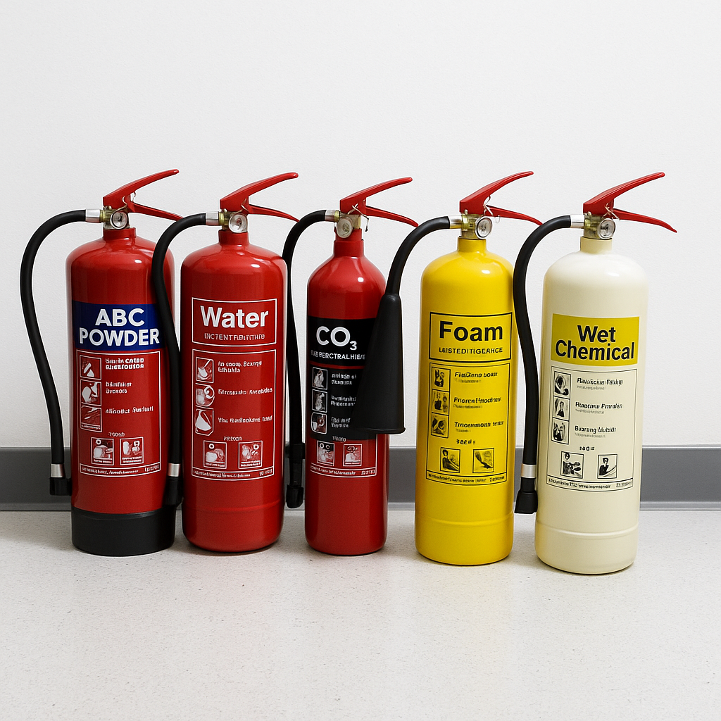 طفايات الحريق بجميع أنواعها