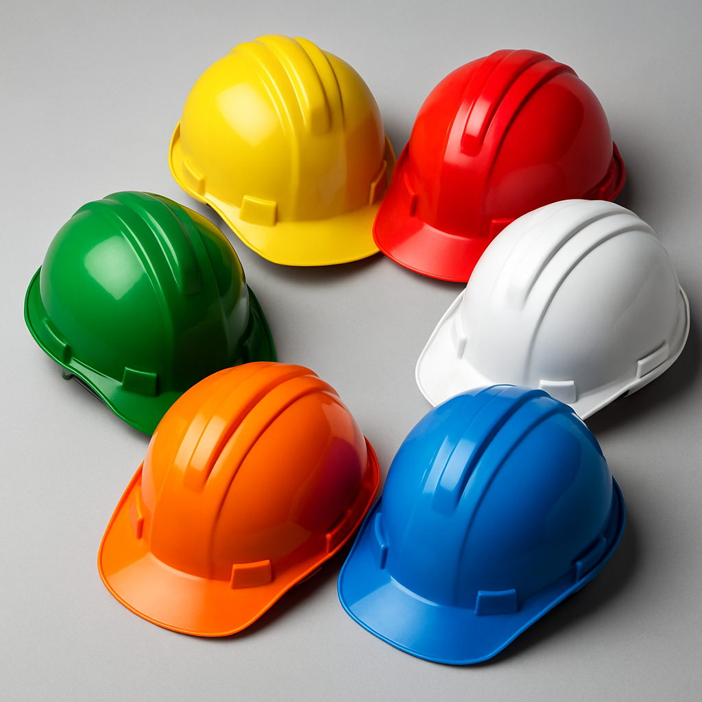 خوذات سلامة بجميع الألوان